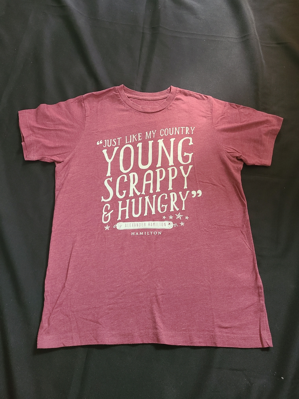 OFFICIAL HAMILTON Young and Scrappy T-Shirt Size Youth Large